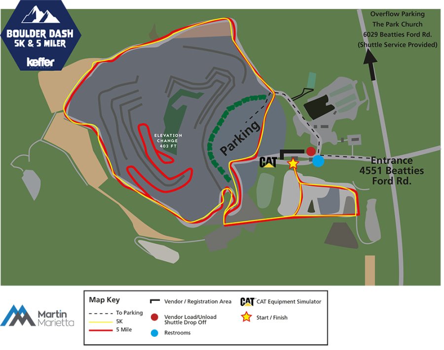 2022 Boulder Dash Course Map